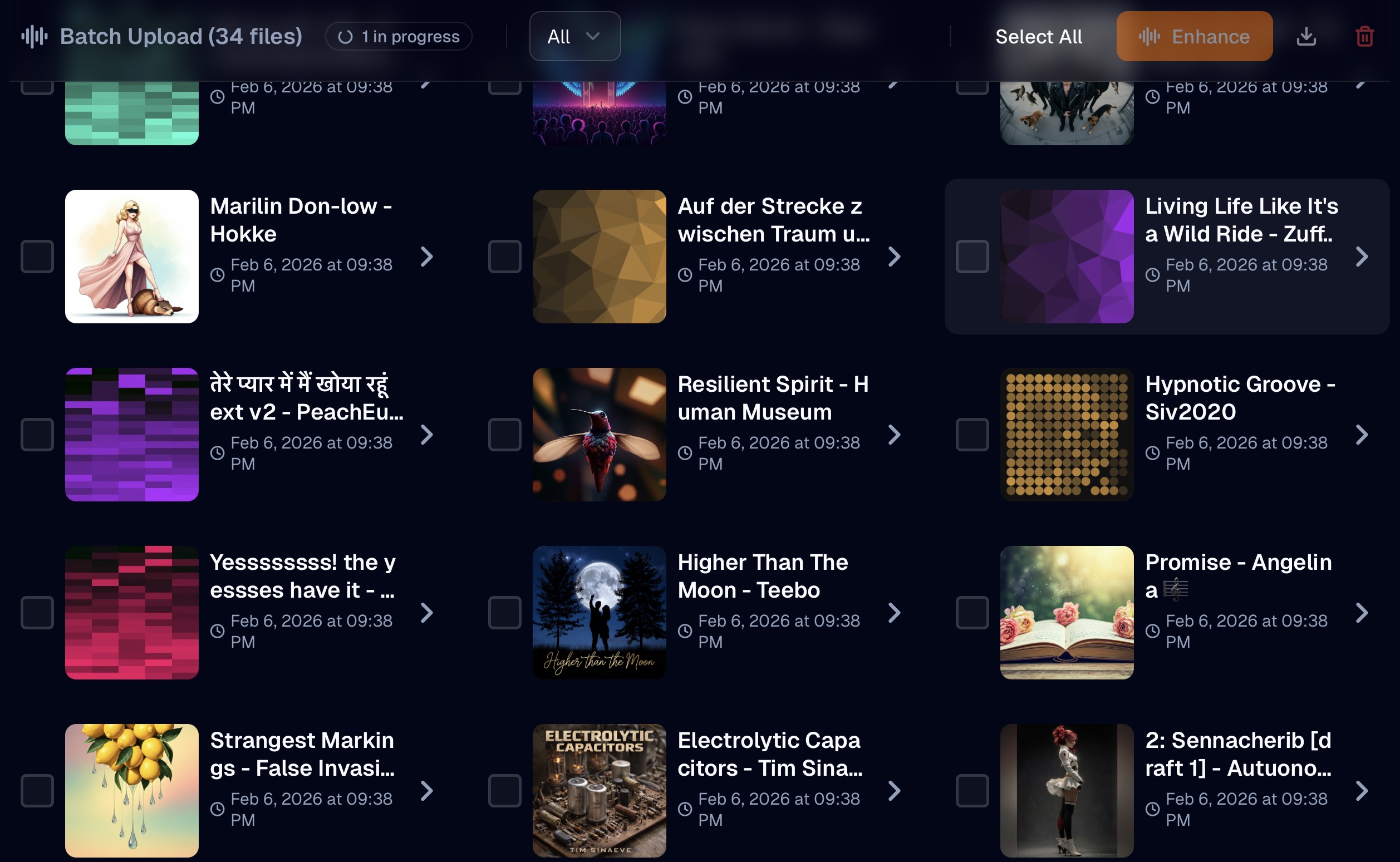 Batch process playlists and multiple files