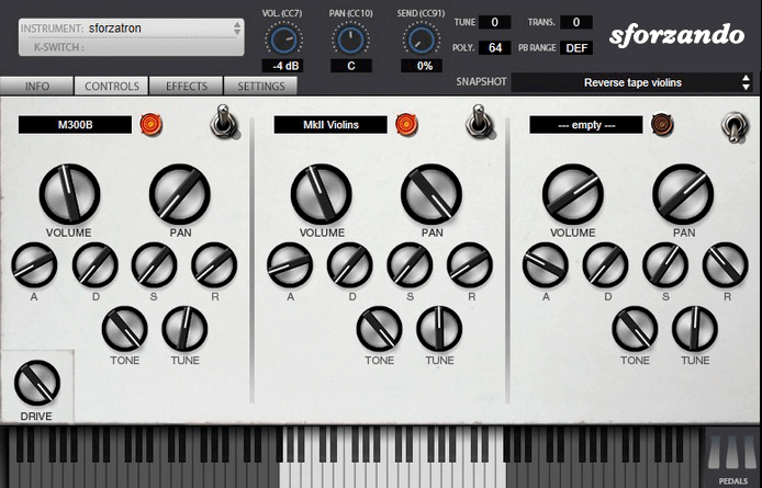 Sforzando interface
